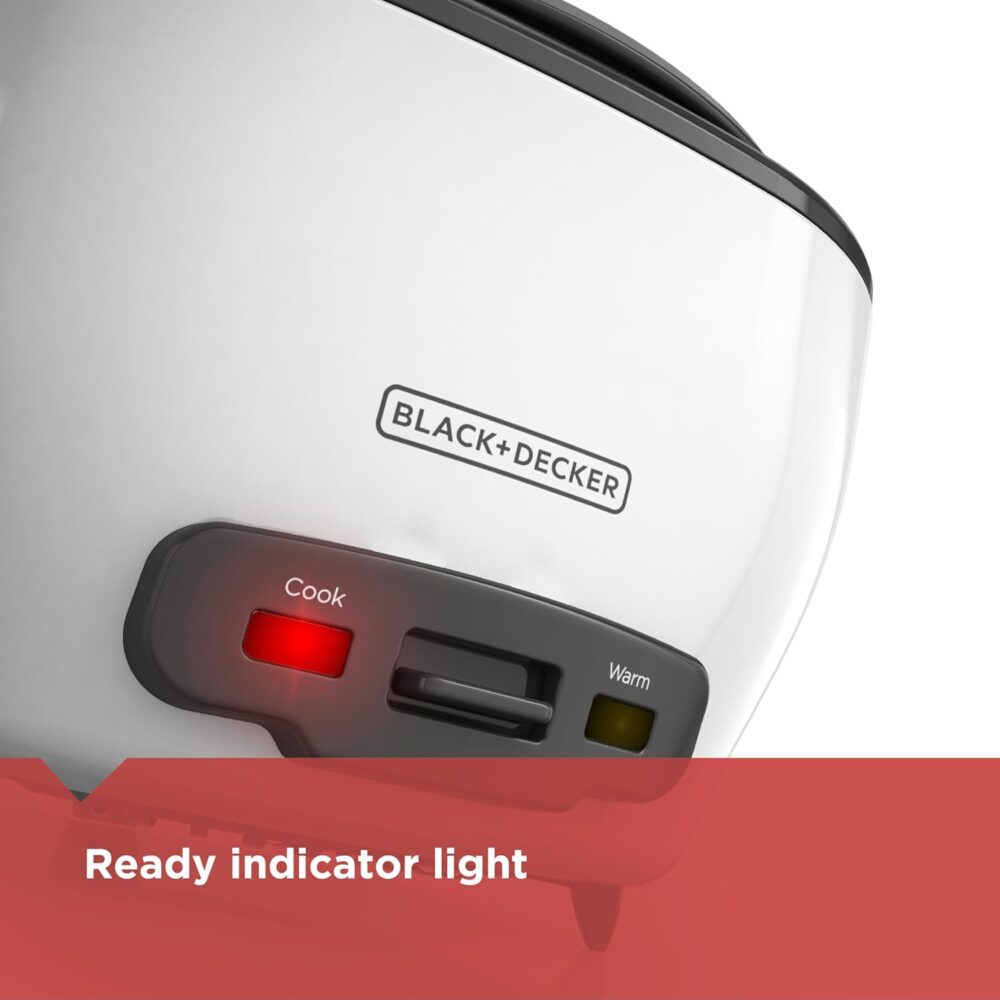 BLACK+DECKER Panela de arroz para 6 xícaras (cozida) com ces... - Image 2
