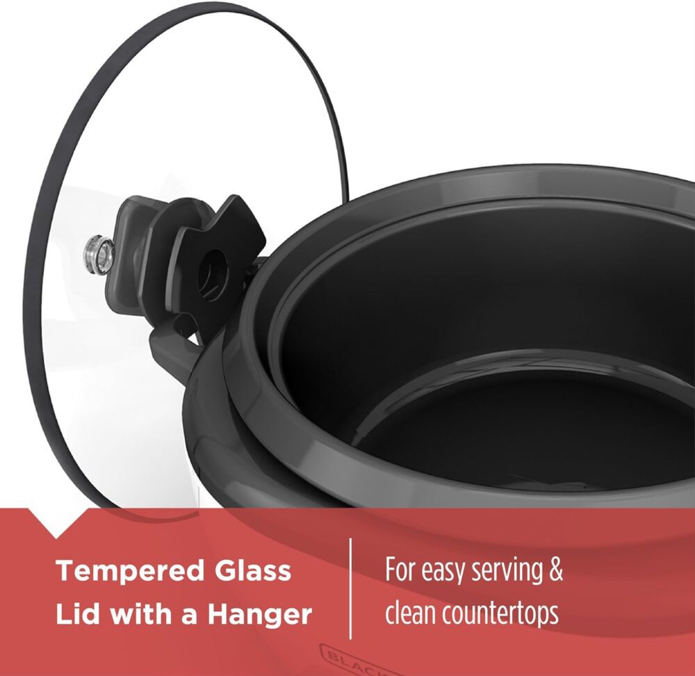 BLACK+DECKER Panela de arroz para 6 xícaras (cozida) com ces... - Image 7