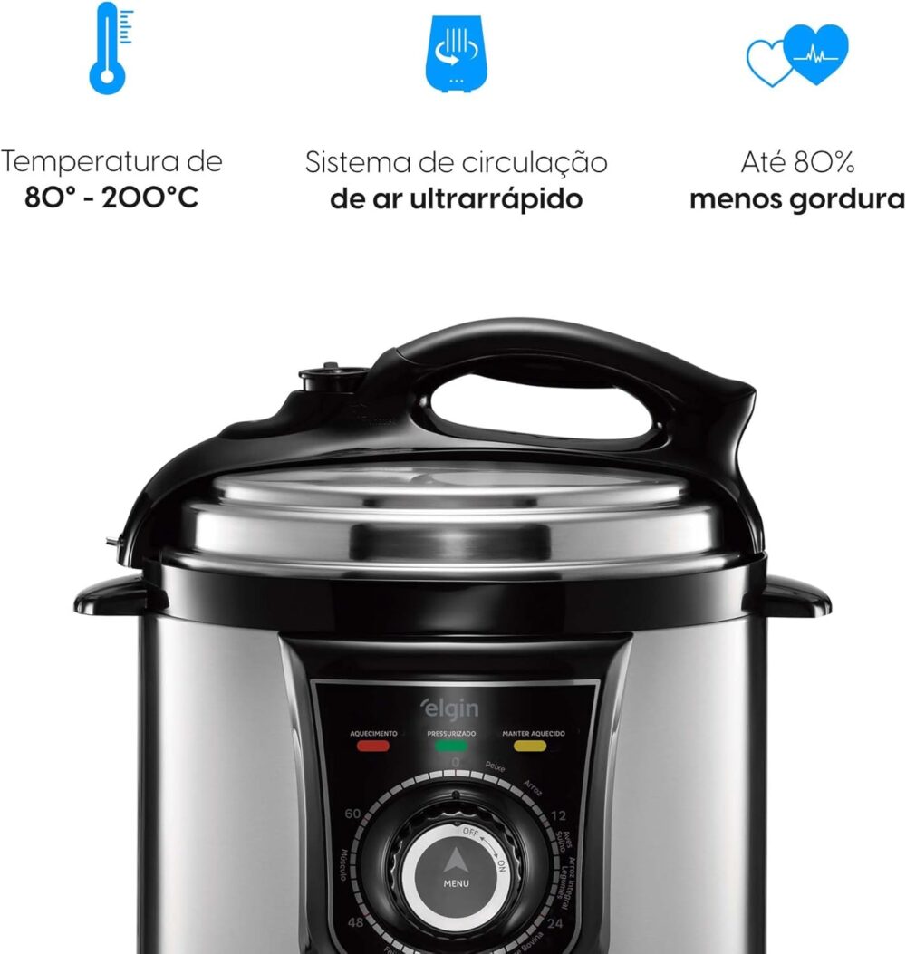 Panela de Pressão Elétrica Elgin 4 Litros Segura e Prática 8... - Image 3