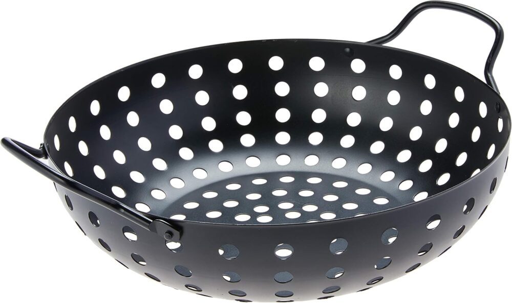 Wok para Grelhar em Churrasqueira Prana Preta