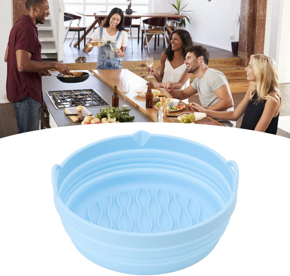 Forro de Panela de Fritadeira de Silicone, Reutilizável, Res... - Image 2