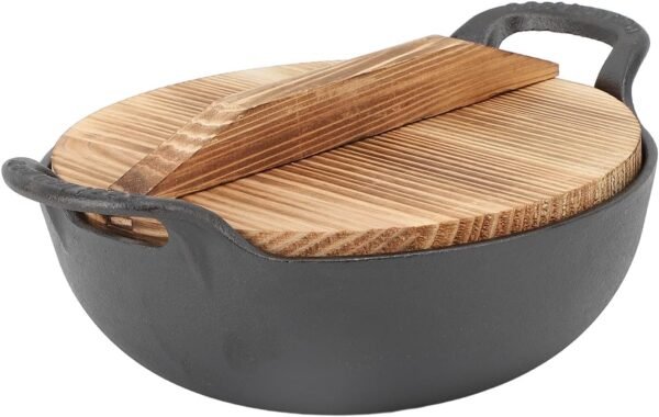 Wok de Ferro Fundido, Frigideira Antiaderente de 20 Cm/25 Cm...
