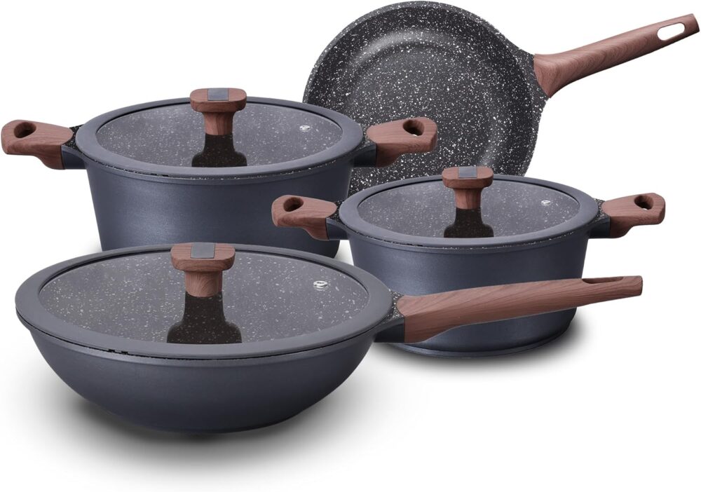 Jogo de Panelas 4 Peças Titanium Exclusive Antiaderente Gran...