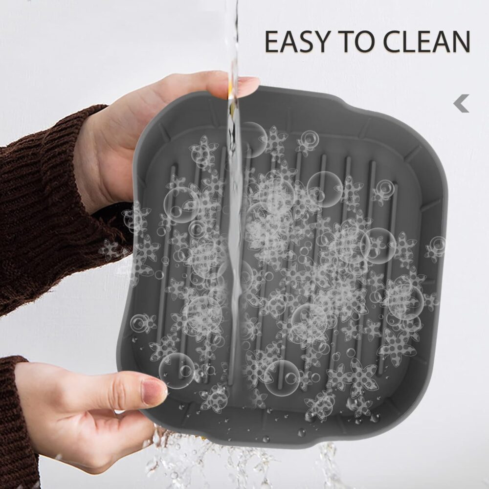 Placa De Grelha De Goma Acessórios Para Forno Airfryer Bande... - Image 7
