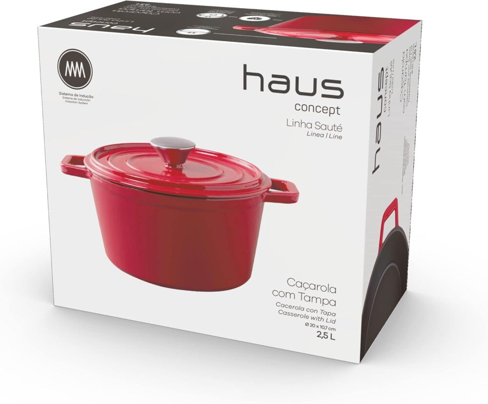 Caçarola Sauté 2,50 litros Ferro Vermelho Brinox 57503/150 - Image 6