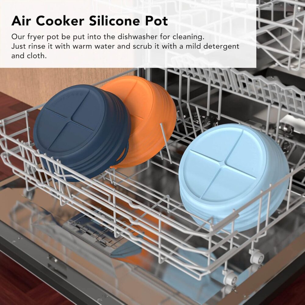 Forro de Panela de Fritadeira de Silicone, Reutilizável, Res... - Image 5