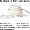 Vkoocy Non Stick Pot e Pan Set com Punho Removível, Conjunto... - Image 7