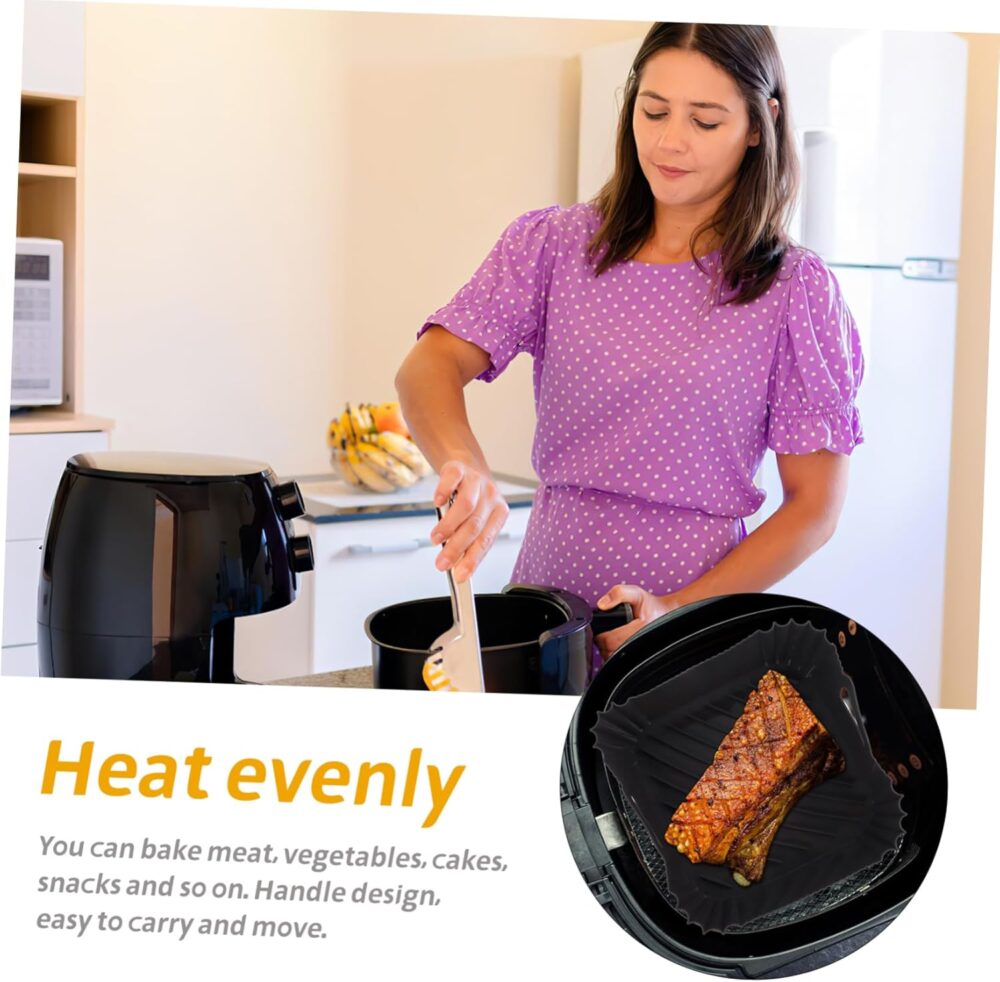 Alipis 2 Unidades Cesto De Silicone Para Airfryer Panela De ... - Image 4