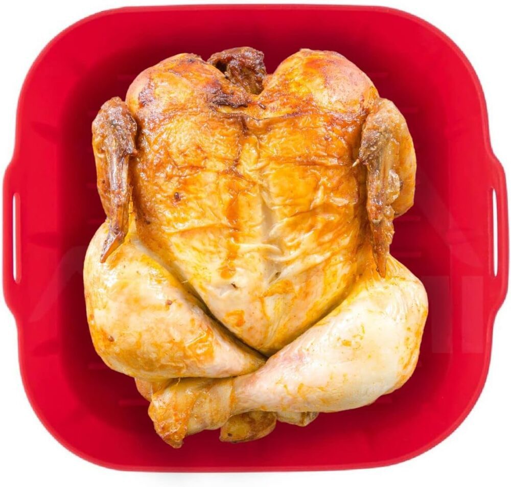 Panela de silicone Air Fryer, 16x16cm, substituição de forro...