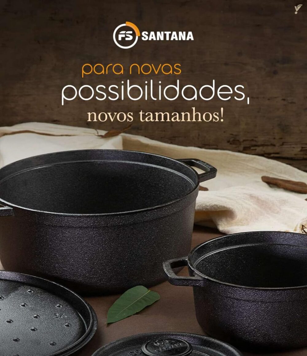 Caçarola Cocotte Pequena 18 Cm Forno Holandês Ferro Fundido ... - Image 7