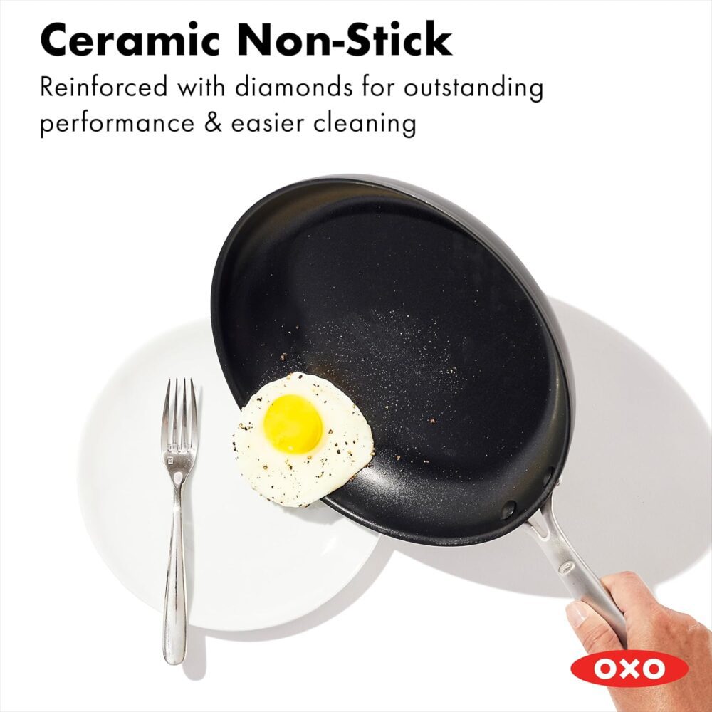 OXO Frigideira Good Grips Pro de 25,4 cm, revestimento antia... - Image 2
