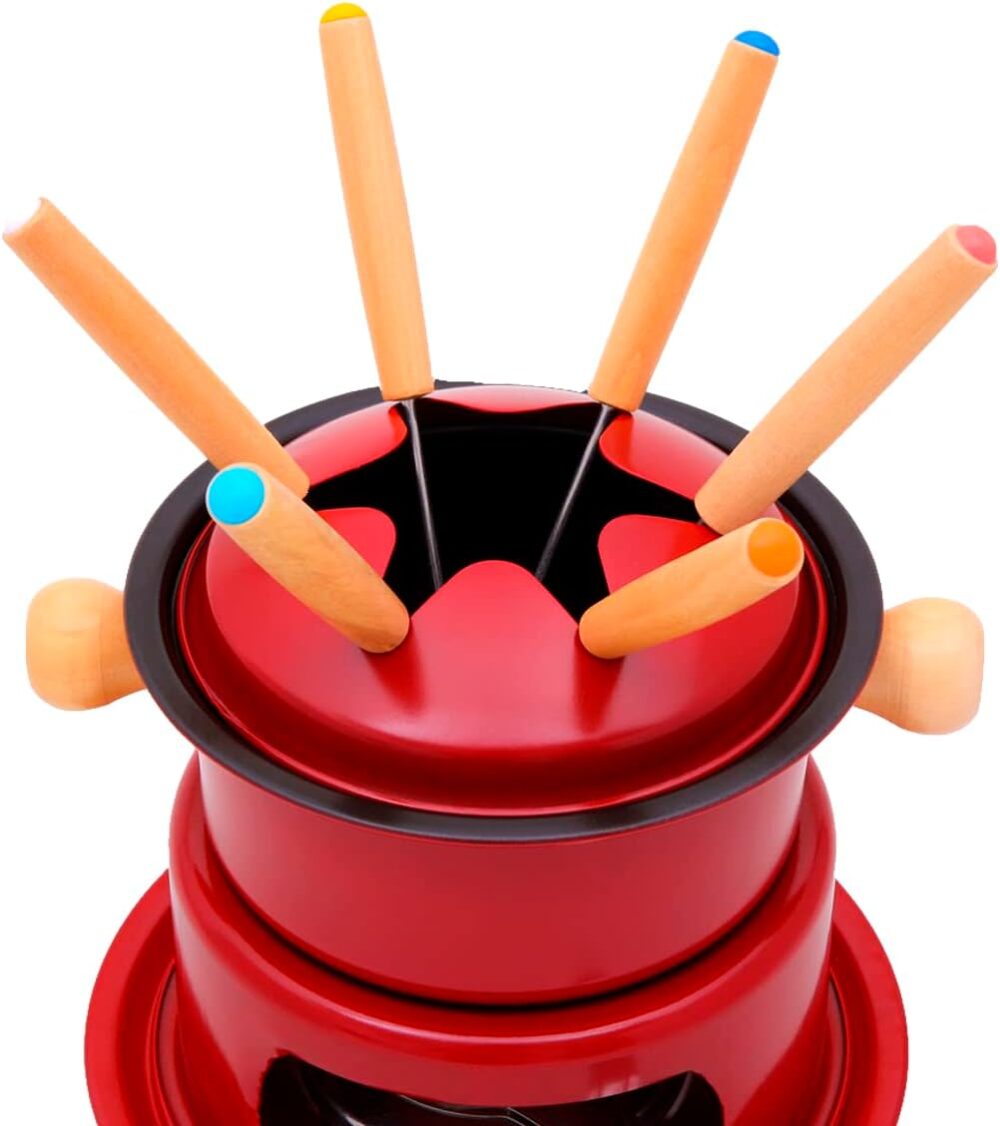 Mimo Style Conjunto Para Fondue 14cm na Cor Vermelha, Feito ...