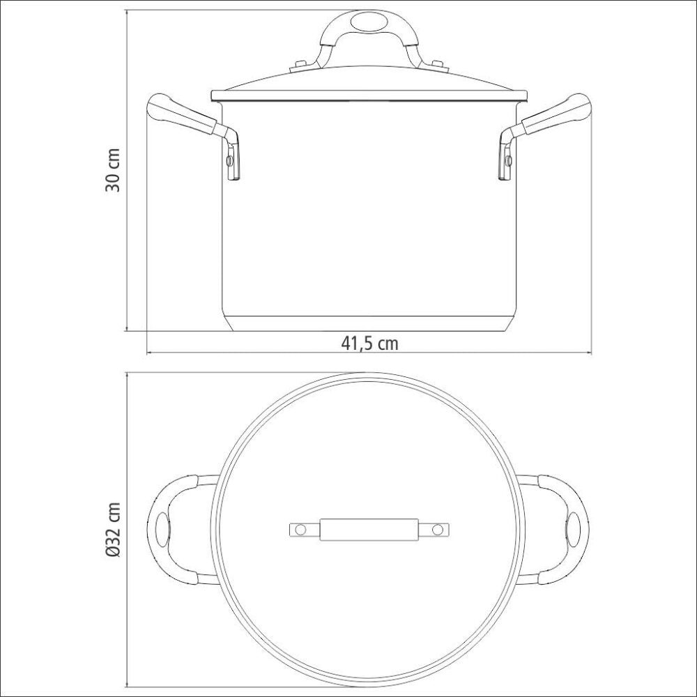 Caldeirão Aço Inox 30 cm Solar Silicone Tramontina - Image 4