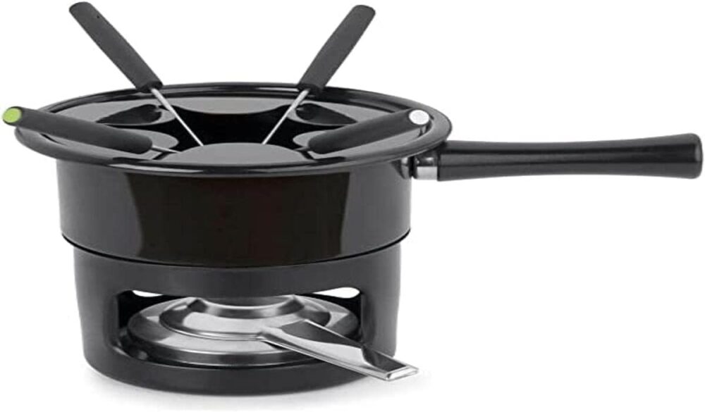 Forma Conjunto Aparelho Para Fondue Jogo 8 Peças Panela Fond...
