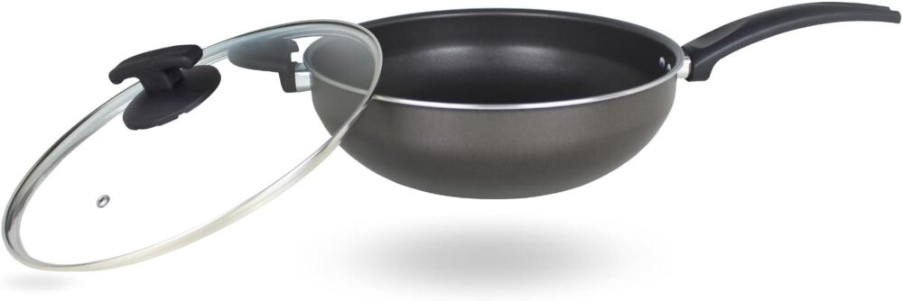 Panela Frigideira Wok Fundo de Indução 4,5L Alumínio Revesti... - Image 5
