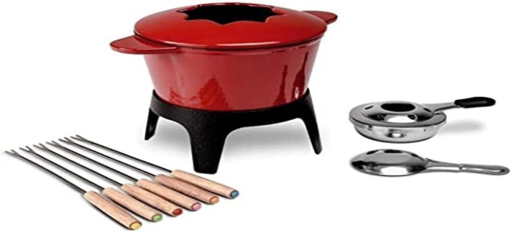Conjunto para Fondue 10 Pcs Sauté, Vermelho, Haus Concept