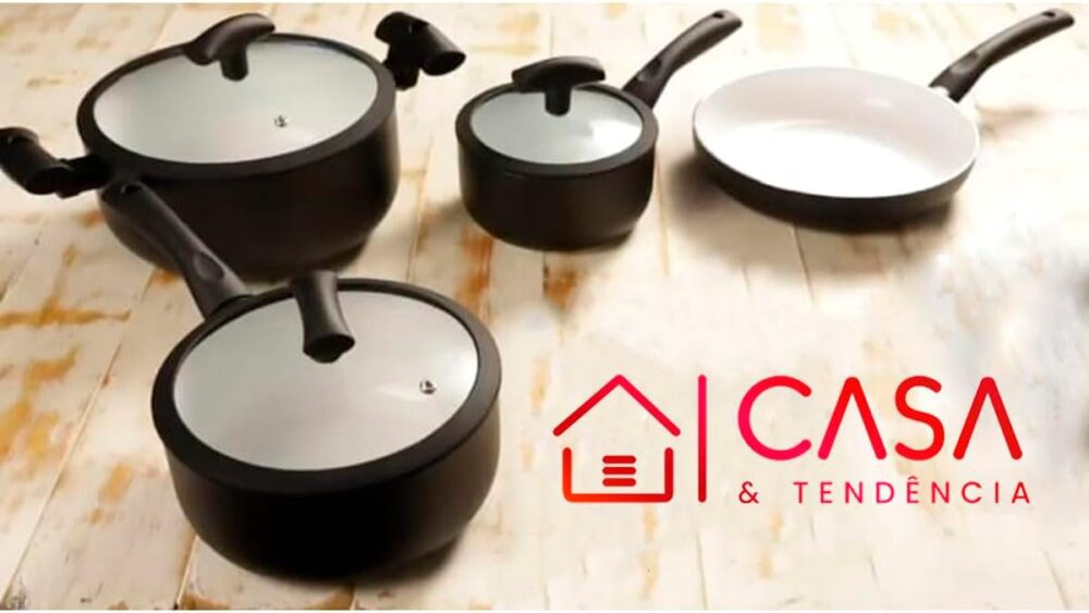 Jogo de Panelas Hercules Revestimento Ceramico Indução 4 Peç... - Image 8