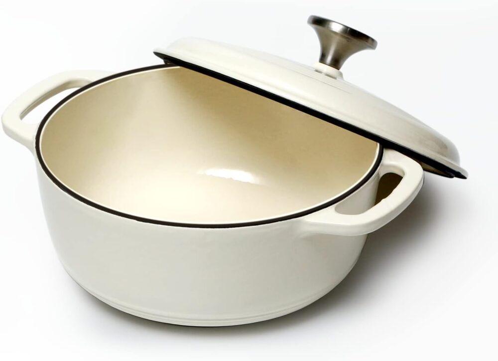 Panela tipo forno holandês NUTRIUPS de ferro fundido esmalta...
