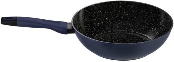 1 Panela Wok Em Aluminio Forjado 28cm Everyday - Azul - Image 2
