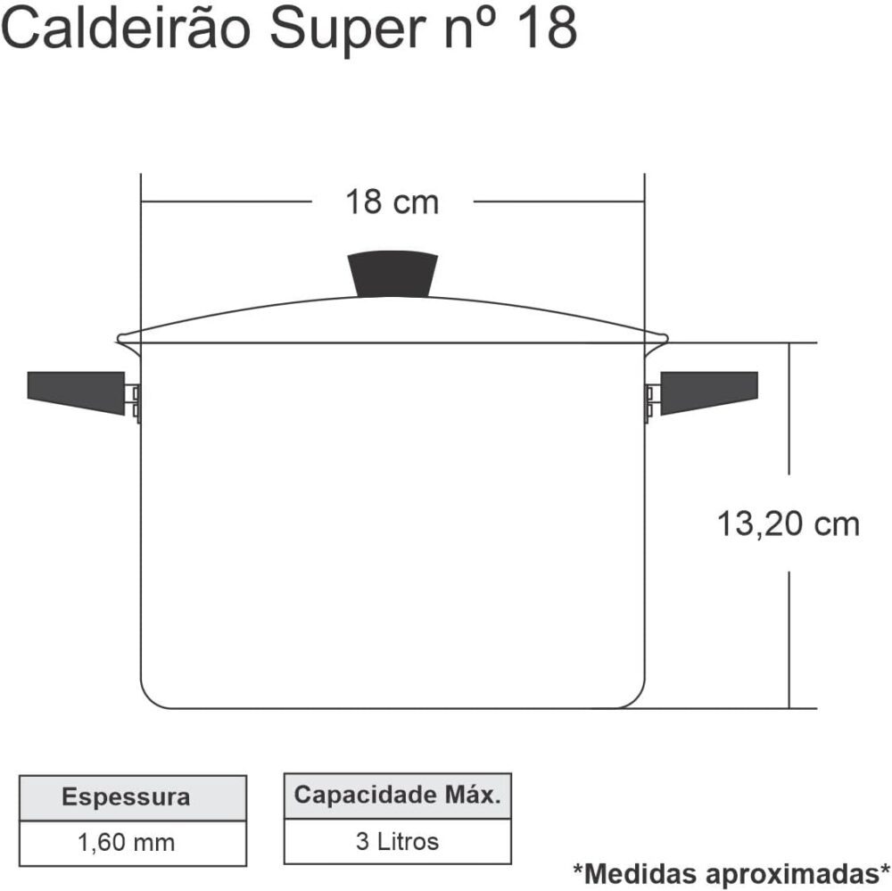 Caldeirão Panela feijão/sopas/caldos Caldeirãozinho nº 18 – ... - Image 9