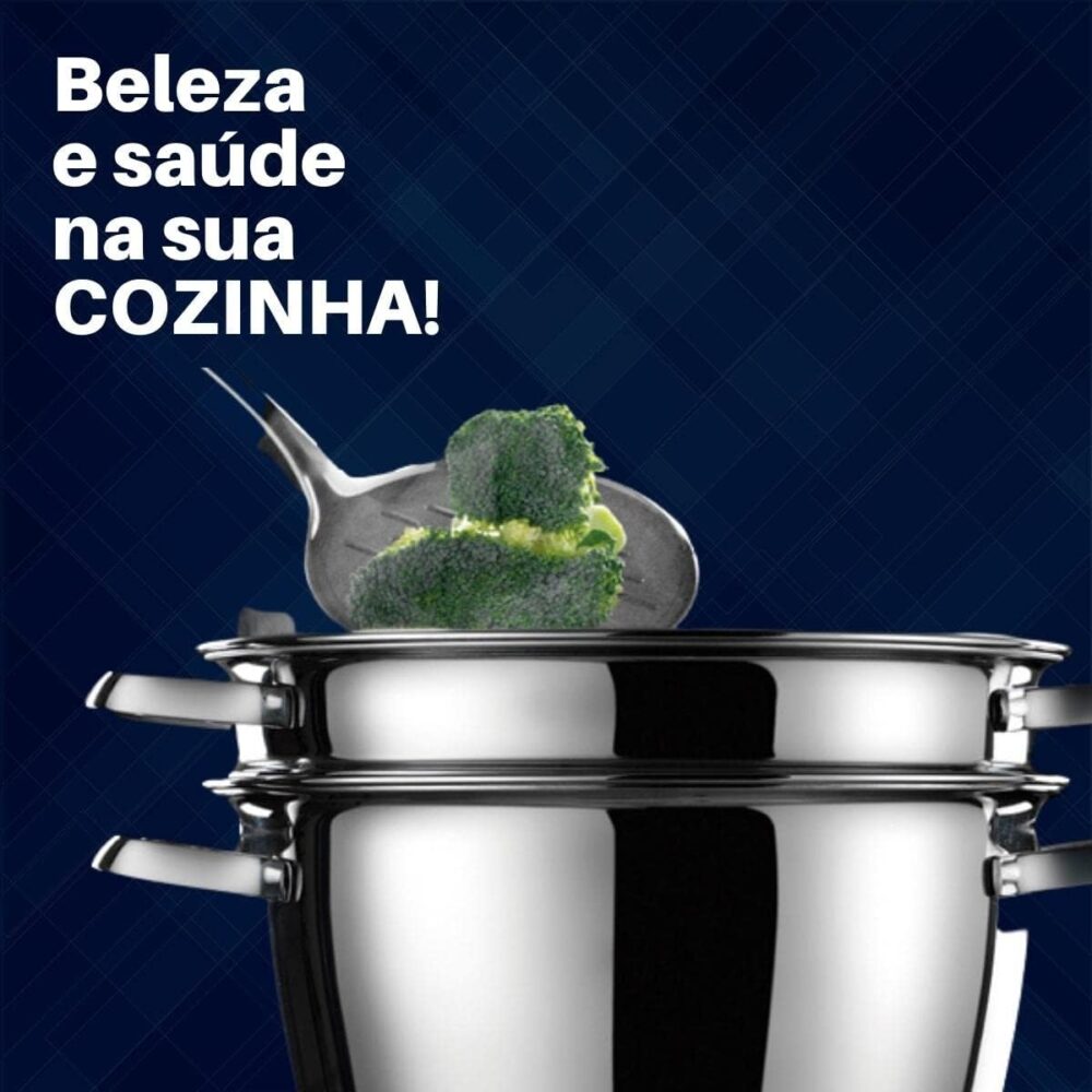 Jogo Cozi-Pasta com Fundo Triplo 2 Peça, Tramontina, 6565006... - Image 6