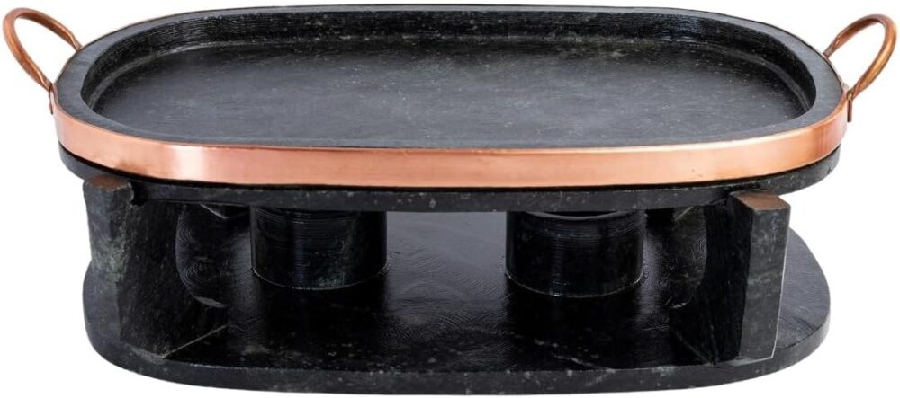 Churrasqueira Oval de Pedra Sabão Média 32 cm