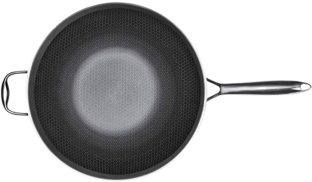 Panela Wok 34cm em Aço Inox Com Cabo CookingPro Hive 5,9 lit... - Image 2