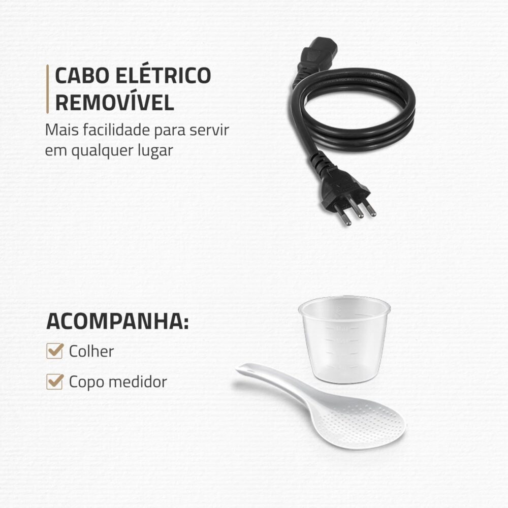Panela de Pressão Elétrica Digital 5L, Mondial, Preto/Inox, ... - Image 9