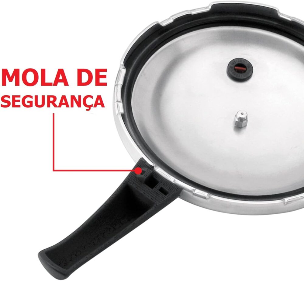 Panela De Pressão 2,5 Litros Fechamento Externo Polida Alumí... - Image 5