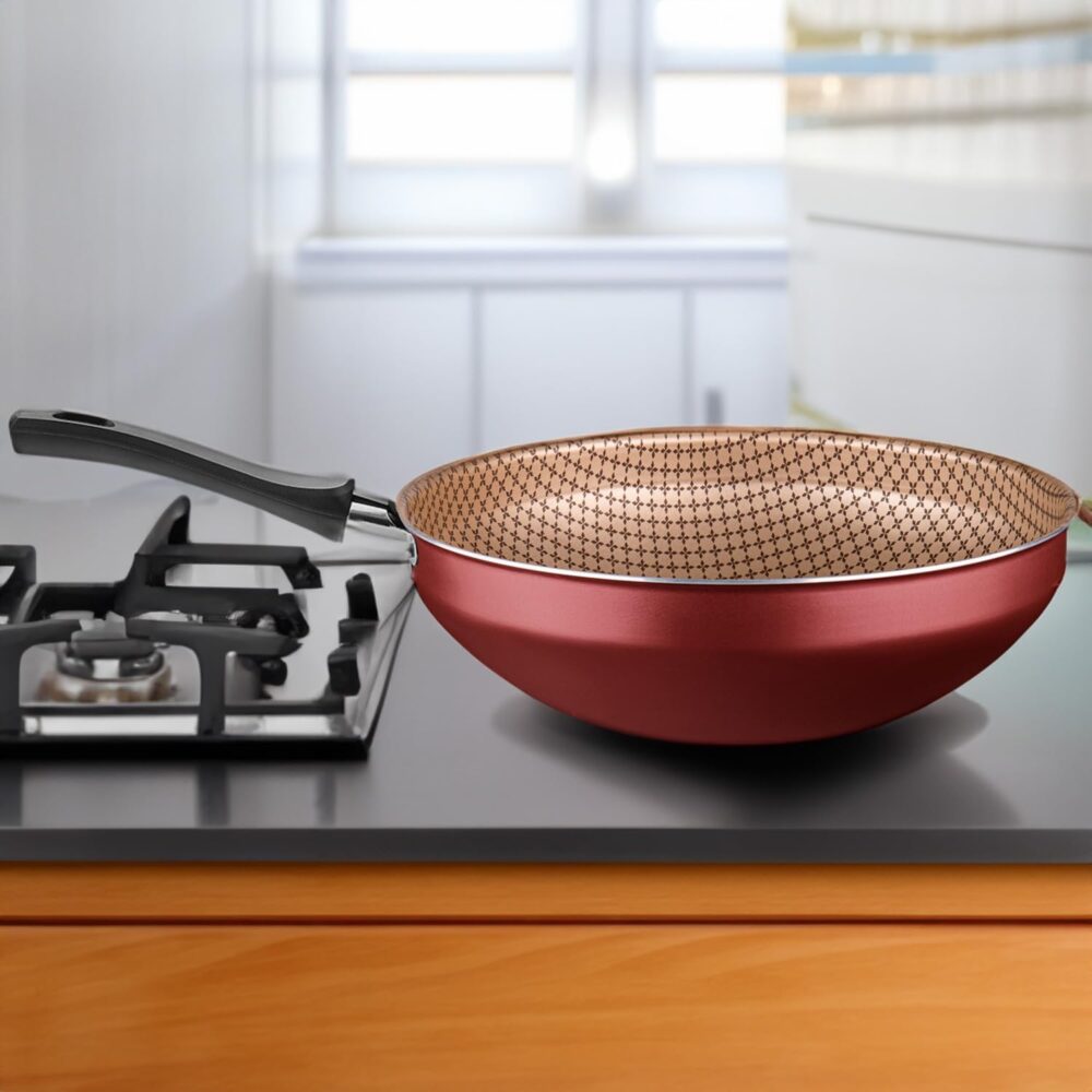 MTA WOK FLORA N°24/2,8L - DE ALUMINIO COM ANTIADERENTE COR C... - Image 5