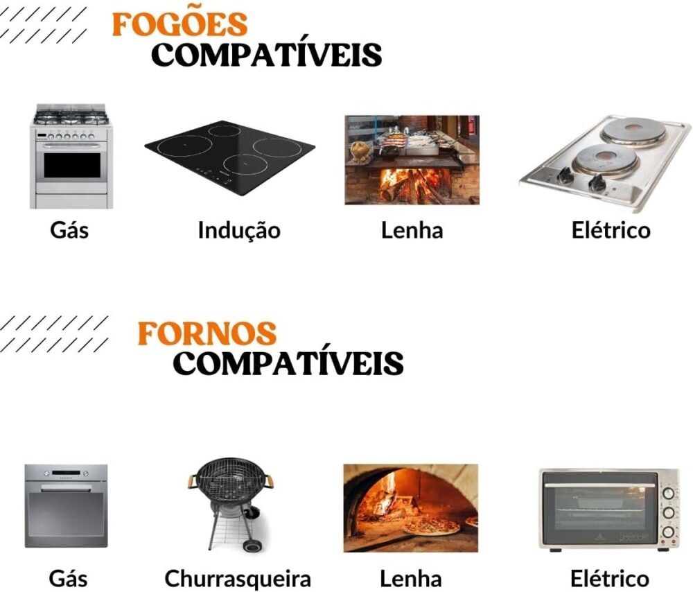 Frigideira De Ferro Fundido Com Tampa De Vidro 28 Cm Cabo de... - Image 7