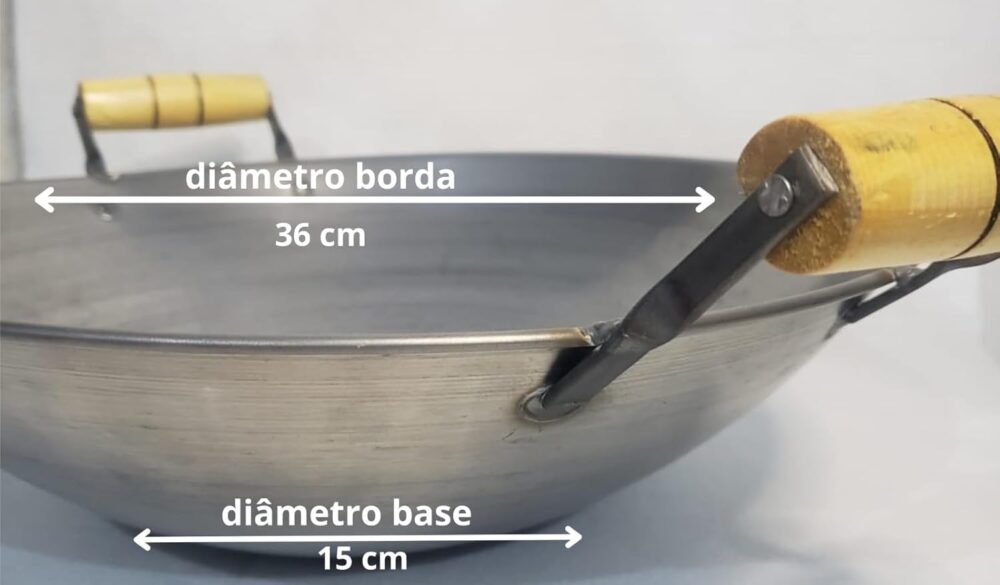 Panela Tacho Chinês Wok Frigideira Yakissoba 36 Cm - Image 4