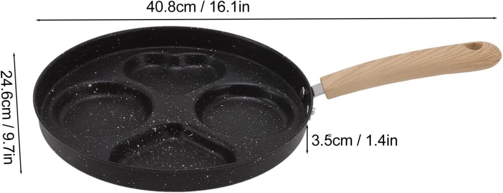 Panela de omelete de ovo com 4 copos, panela de bolinho de o... - Image 6