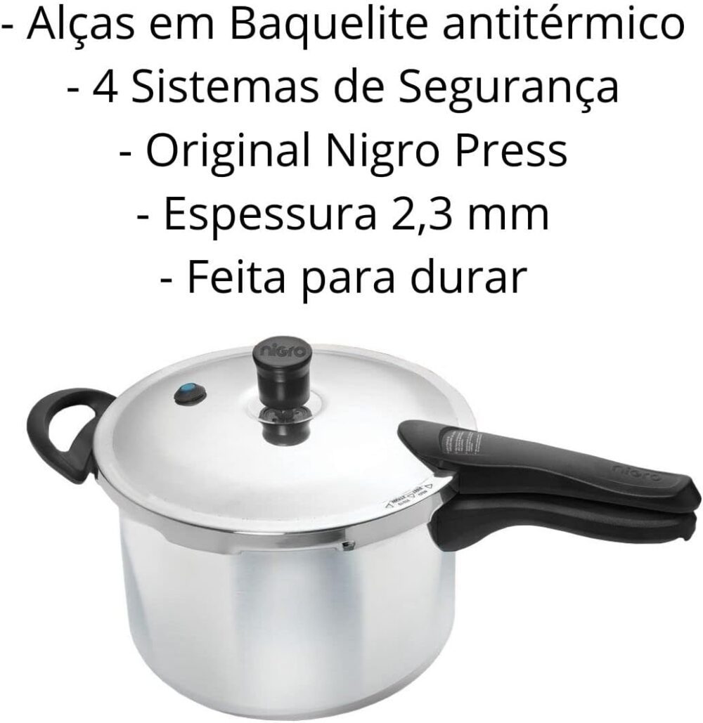 Panela de Pressão 4.5 Litros F Externo Nigro - Image 3
