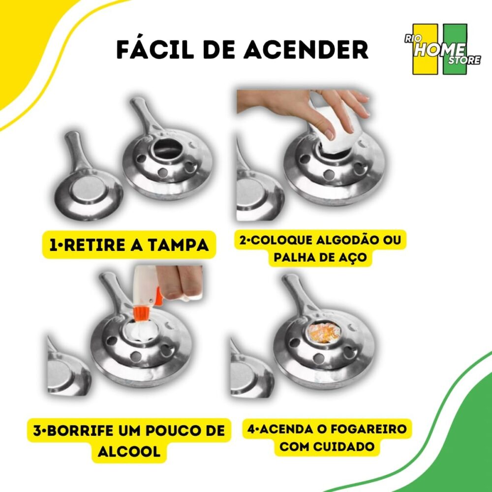 Conjunto Kit Fondue Aço Inox 10 Peças Chocolate Queijo Carne... - Image 5