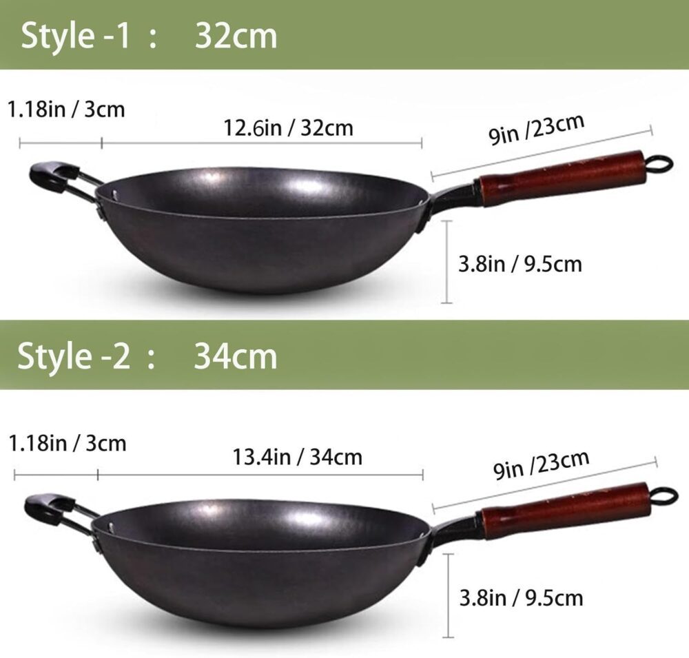 DIGBYS Woks, panela wok antiaderente sem revestimento, panel... - Image 2