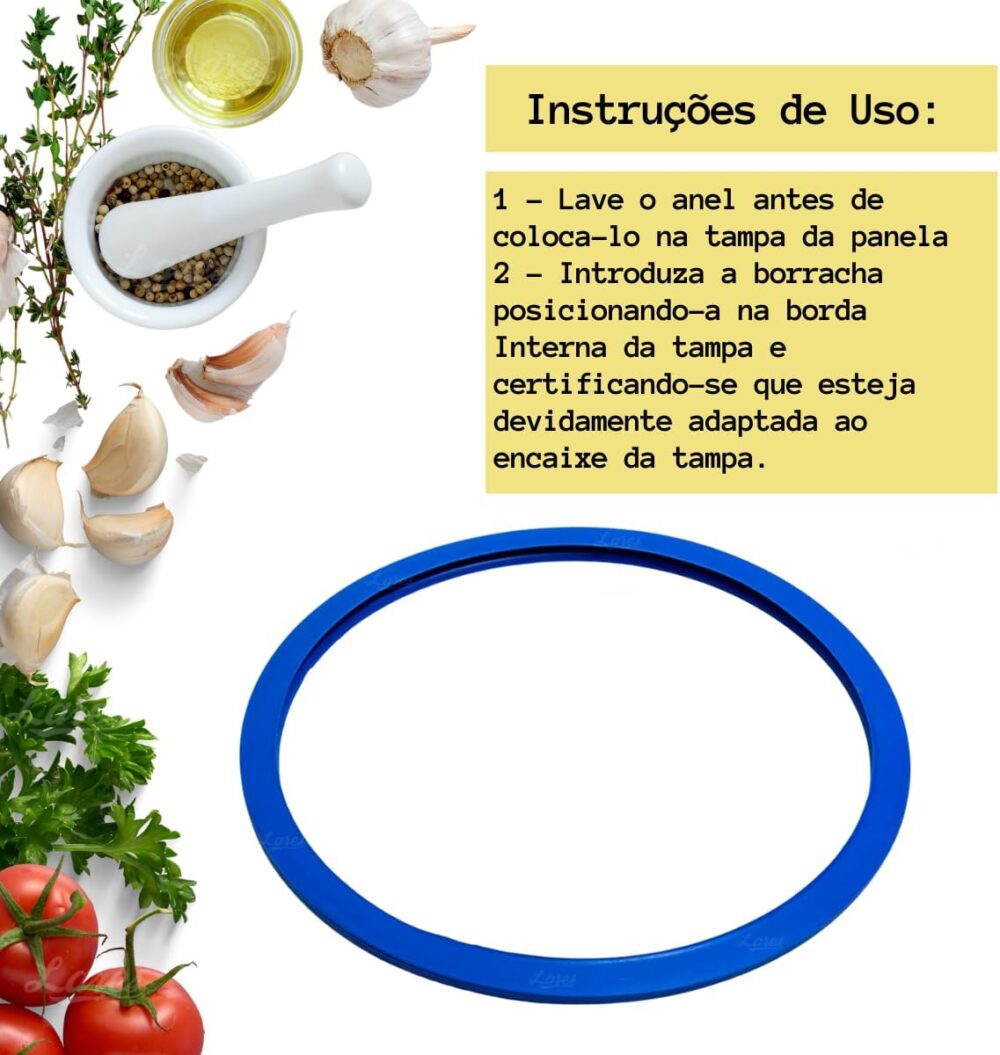 Borracha Para Panela De Pressão Eterna Nigro 3L / 4,5L / 6L - Image 5