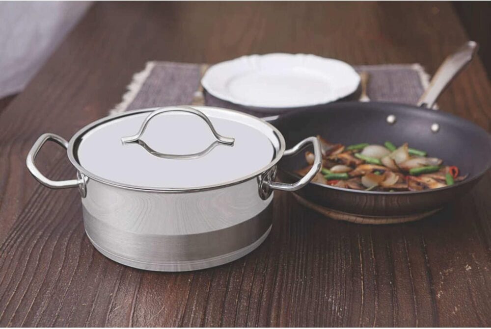 Caçarola Tramontina Professional Funda em Aço Inox Fundo Tri... - Image 2