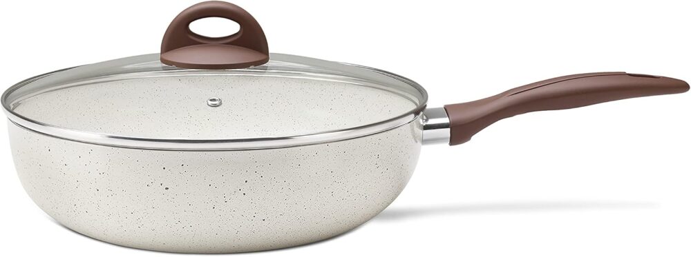 Wok com tampa e fundo de indução, Cerâmic Life, Granada, 3,4...