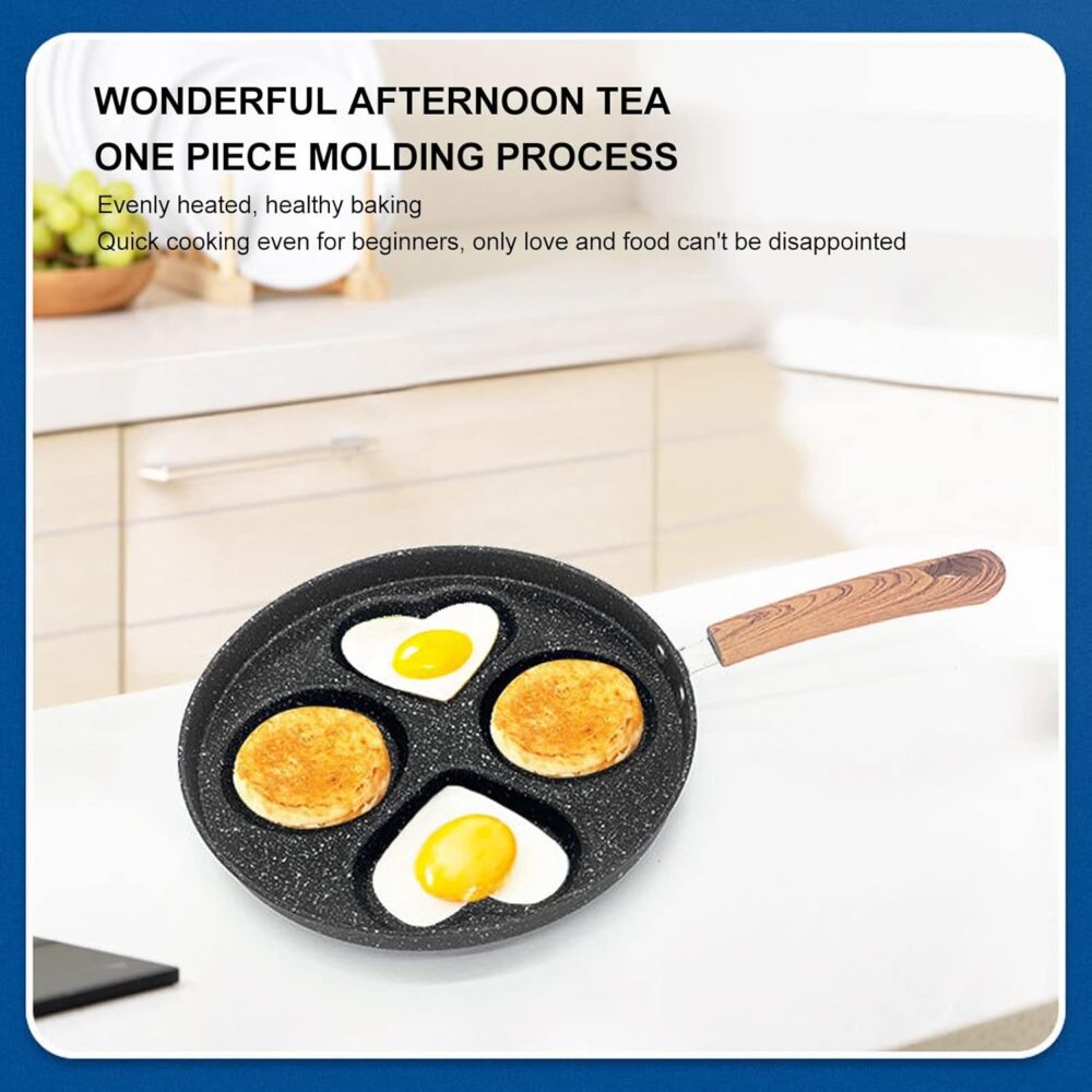 Panela de omelete de ovo com 4 copos, panela de bolinho de o... - Image 3