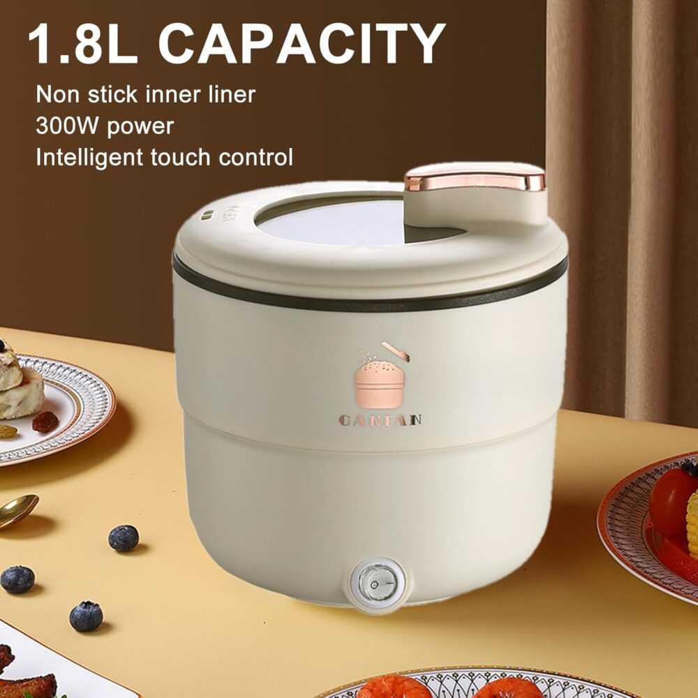Mini Panela de Arroz, Panela de Arroz de Viagem 1.8L Panela ... - Image 3