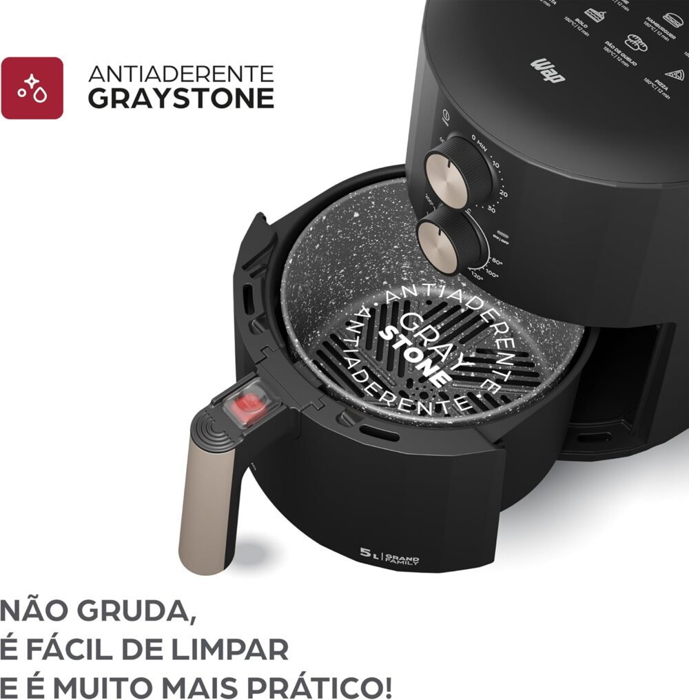 WAP Fritadeira Elétrica Air Fryer Grand Family 5L Cesto Remo... - Image 7