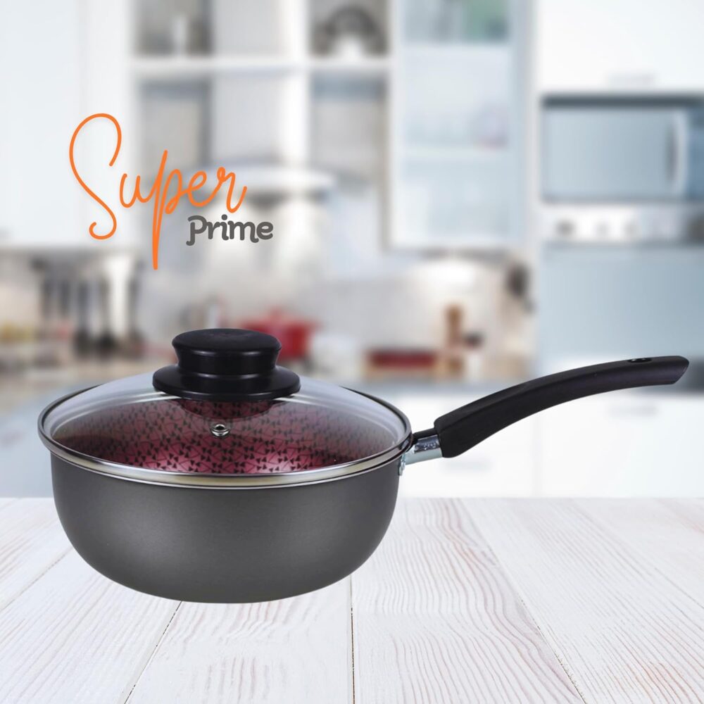 Jogo Panelas conjunto Elegan Decorado Prime chumbo Rosê 8 pe... - Image 3