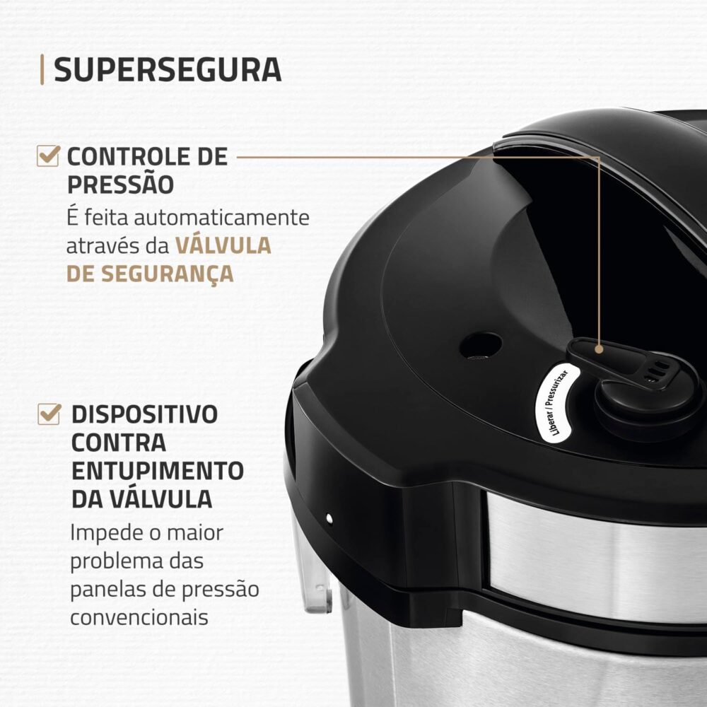 Panela de Pressão Elétrica Mondial, Pratic Cook 3L, 220V, Pr... - Image 6