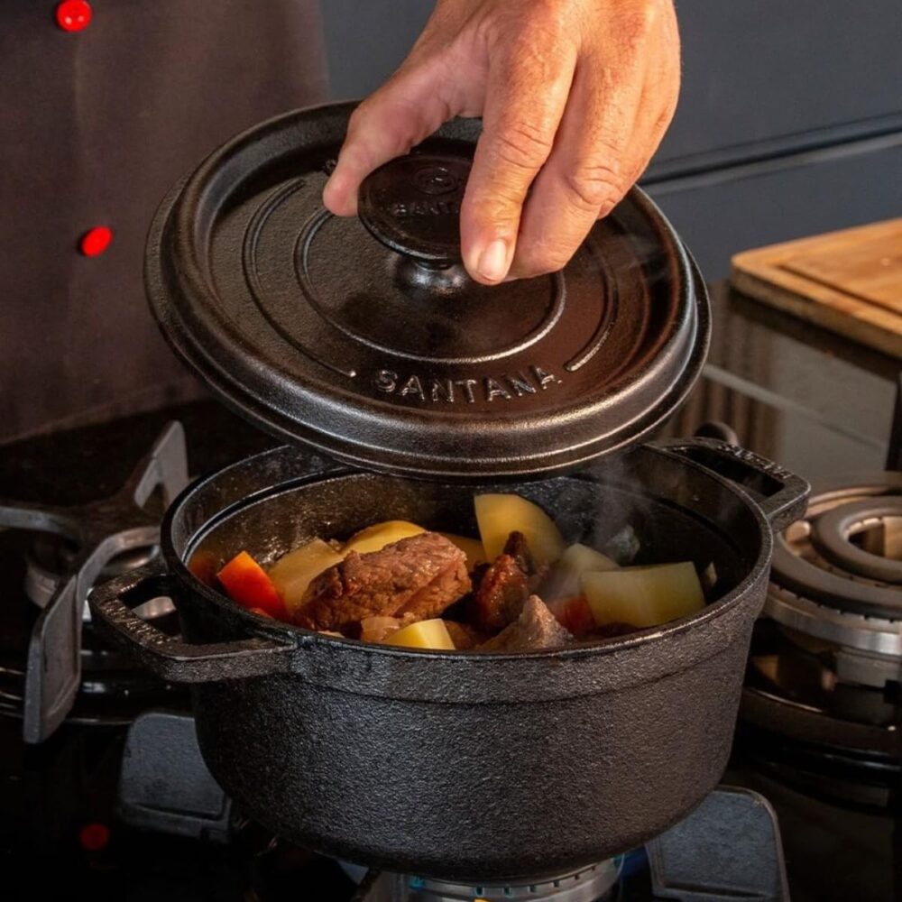 Caçarola Cocotte Grande 26 Cm Forno Holandês Ferro Fundido S... - Image 7