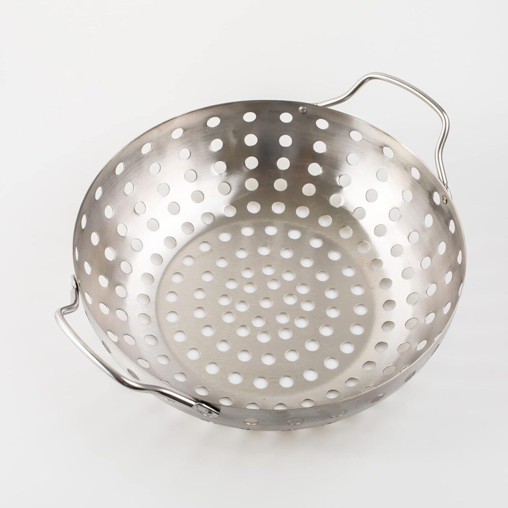 Panela Wok Prana Inox Para Grelhar Na Churrasqueira - Image 3