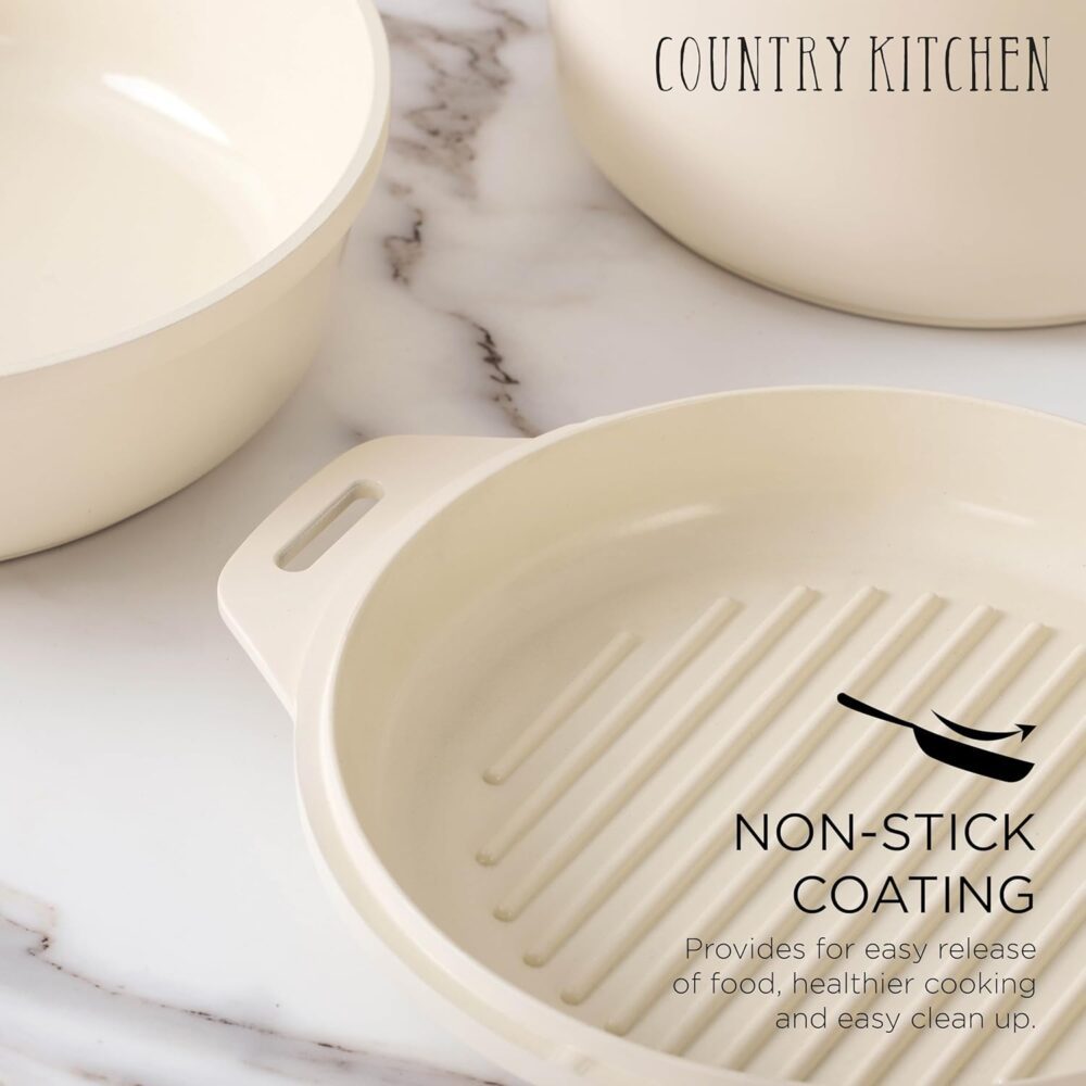 Country Kitchen Conjunto de panelas empilháveis de 6 peças, ... - Image 5