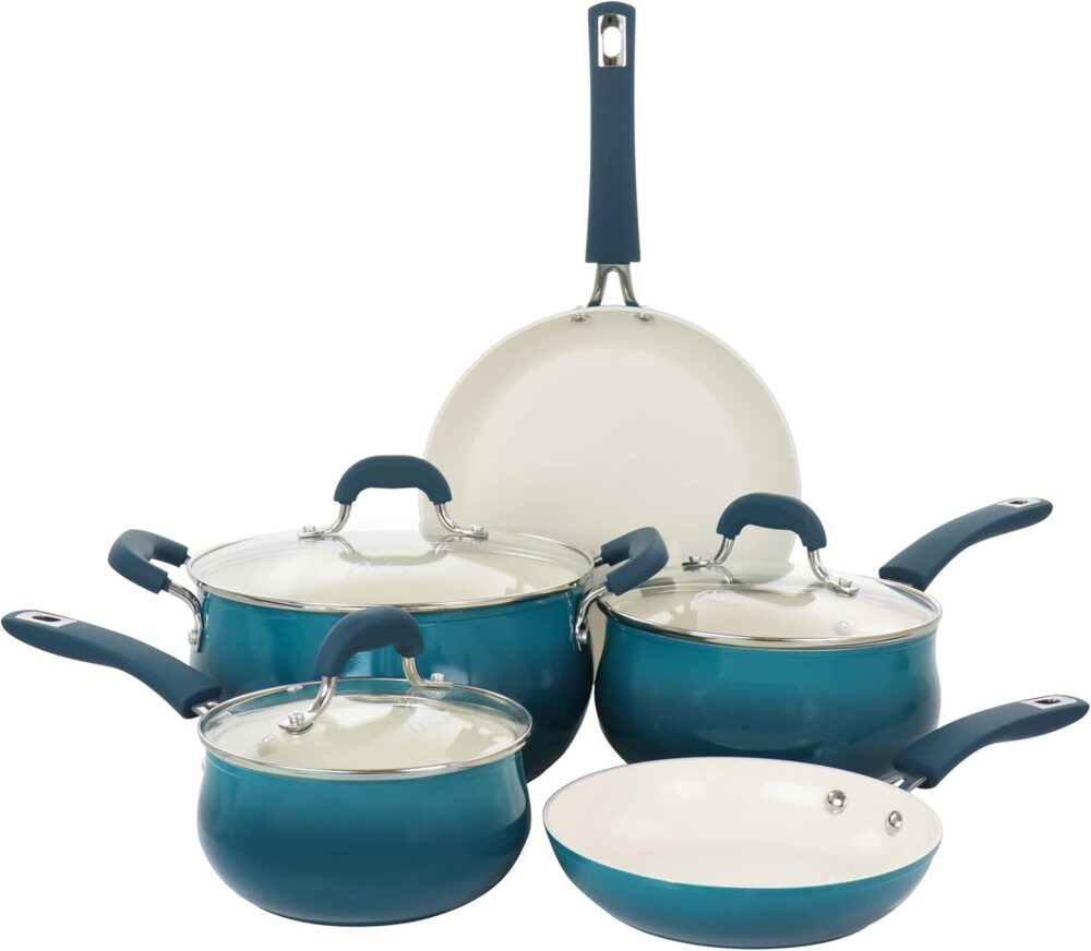 OSTER Conjunto de Panelas Antiaderentes 5 Peças Corbett - Jo...