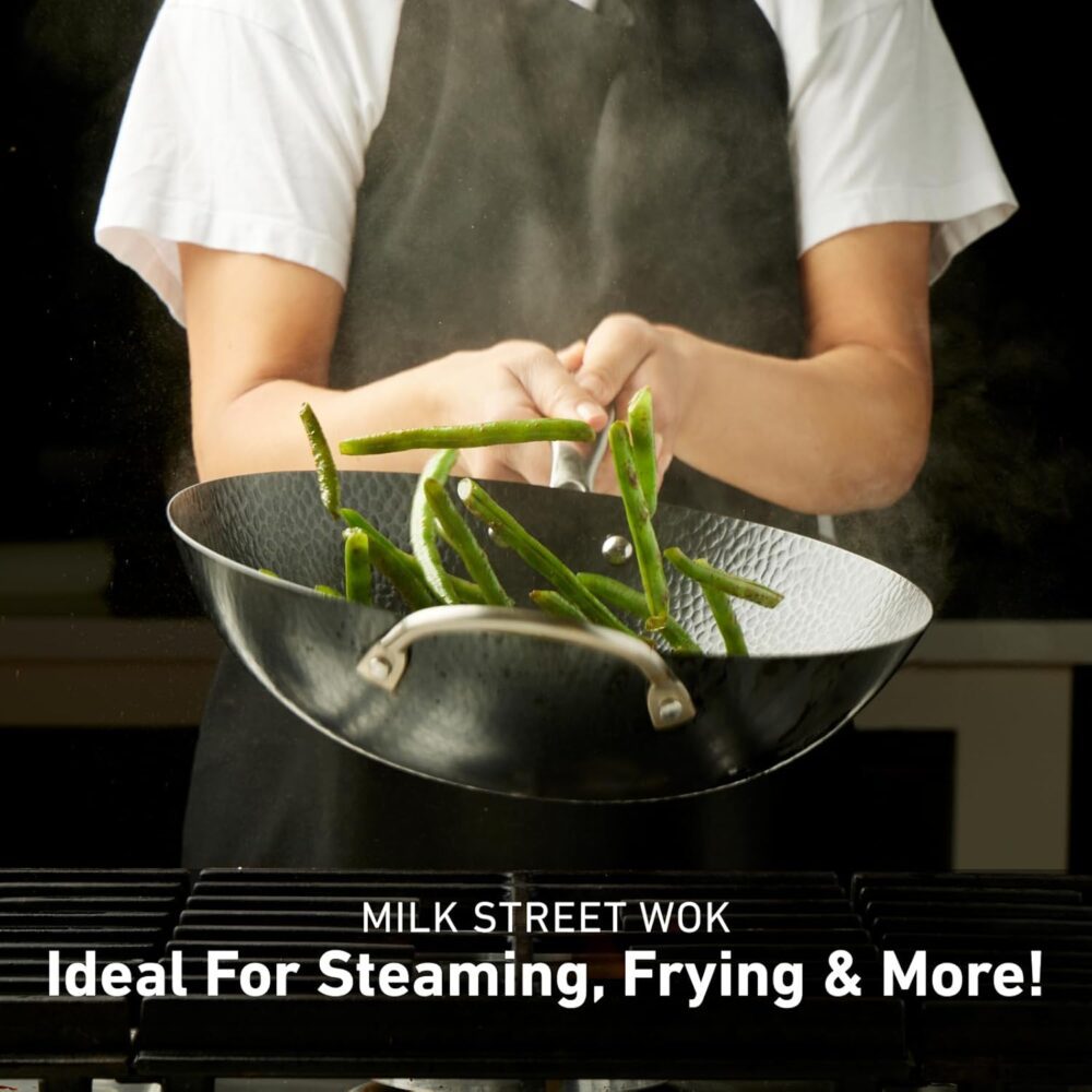 Milk Street Wok de aço carbono martelado de 3 peças de 33 cm - Image 3