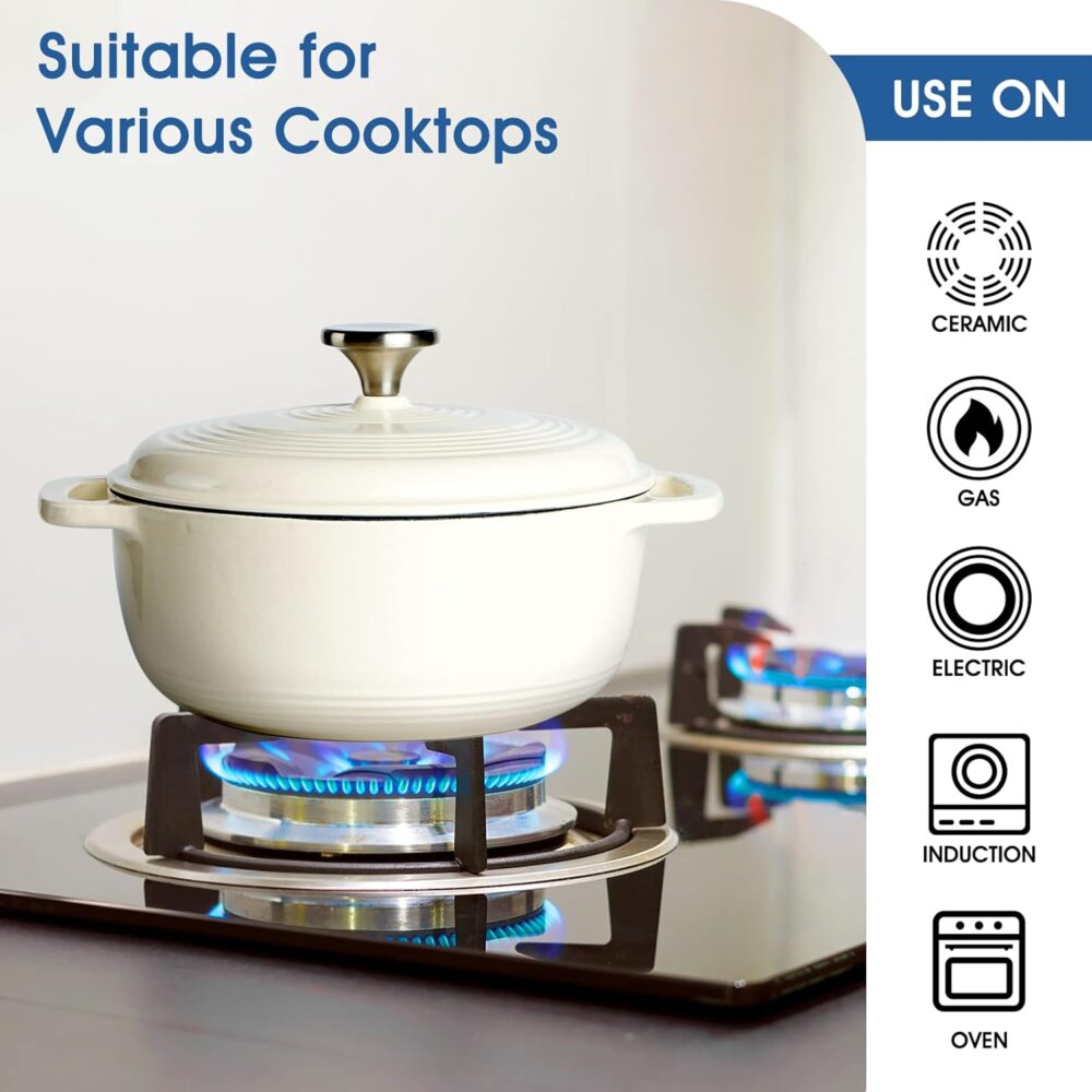 Panela tipo forno holandês NUTRIUPS de ferro fundido esmalta... - Image 6